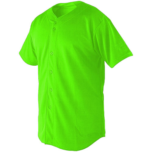 Team Set Blank Lime Green Blank Jerseys